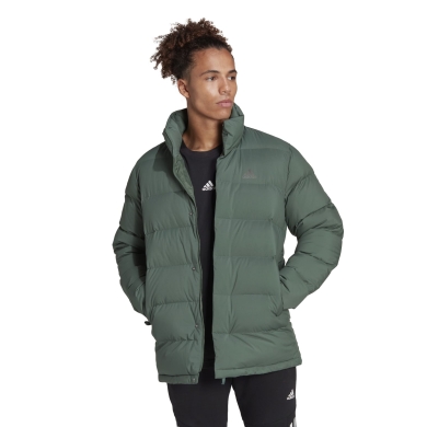 adidas Winter Down Jacket Midlength Down (water-repellent, thermal insulation) green/blue Men