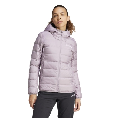 adidas Terrex Multi Light Hooded Down Jacket purple Ladies