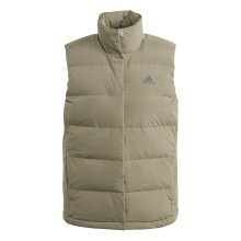 adidas Helionic Down Gilet (100% recycled Polyester) olive green ladies