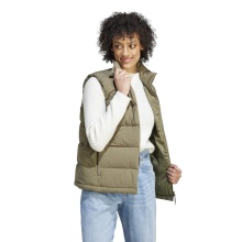 adidas Helionic Down Gilet (100% recycled Polyester) olive green ladies