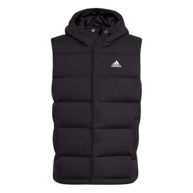 adidas Helionic Hooded Down Gilet (100% recycled Polyester) black Men's