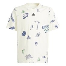 adidas Casual T-Shirt Brand Love (V-Neck) beige Kids