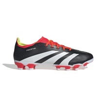 adidas Football Boots Predator League MG (for Artificial Grass, Hard and Clay Courts) Black/White/Red Men's