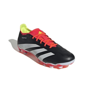 adidas Football Boots Predator League MG (for Artificial Grass, Hard and Clay Courts) Black/White/Red Men's