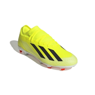 adidas Football Boots X Crazyfast League FG for Firm Ground (Natural Grass) Yellow Men's