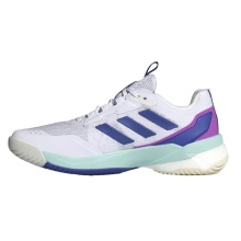 adidas Indoor Court Shoes CrazyFlight 5 white/dark blue/mint green ladies