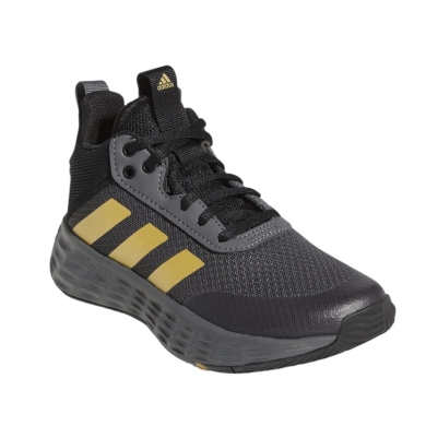 adidas Indoor Court Shoes Ownthegame 2.0 graphite grey/gold/black Kids