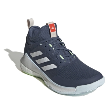 adidas Indoor Court Shoes CrazyFlight Mid Dark Blue/White Ladies