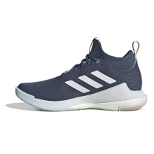 adidas Indoor Court Shoes CrazyFlight Mid Dark Blue/White Ladies