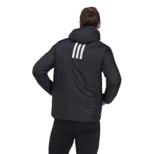 adidas Rain Insulation Jacket BSC 3-Stripes Hooded Insulated (water-repellent) black men's