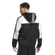 adidas Hooded Jacket Trea Tech (100% Cotton) black/white Men's