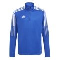 adidas Long Sleeve Shirt Team Tiro 21 (Stand-up Collar, Recycled Polyester) Royal Blue Boys