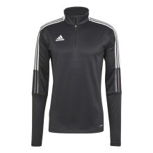 adidas Sport Long Sleeve Shirt Tiro 21 Warm (recycled Polyester, Stand-up Collar) black Men's