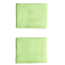 adidas wrist sweatband Small lime green - 2 pieces