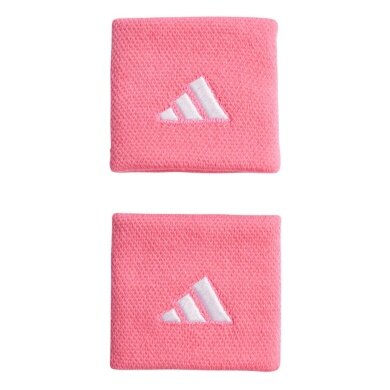 adidas wrist sweatband Small pink - 2 pieces