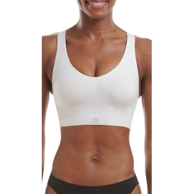 adidas Functional Underwear Sports Bra Bralette (4-Way Stretch) white Ladies