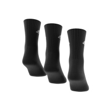 adidas Sport Socks Crew Cushioned (arch support, fully padded) black/white - 3 pairs