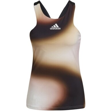 adidas Tennis Tank Melbourne Printed Y Tank Top black/sand/white ladies