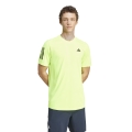 adidas Tennis T-shirt Club 3-Stripes lime green Men's