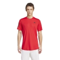 adidas Tennis T-shirt Club 3-Stripes red men's