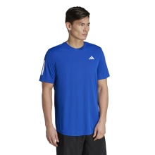 adidas Tennis T-shirt Club 3 Stripes royal blue Men's