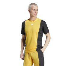 adidas Tennis T-Shirt FreeLift 3D Rib Pro HEAT.RDY yellow/black men's