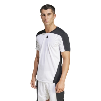 adidas Tennis T-Shirt FreeLift Pro HEAT.RDY white/black Men's