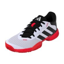 adidas tennis shoes Barricade Allcourt 2025 white/black/red children