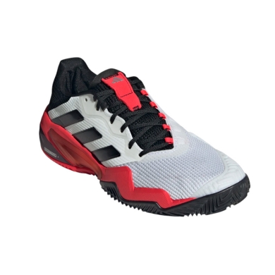 adidas Tennis Shoes Barricade 13 Clay/Sand Court/Stability 2025 white/black/red Men's