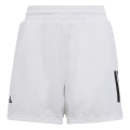 adidas Tennis Shorts Club 3-Stripes Aeroready White Boys