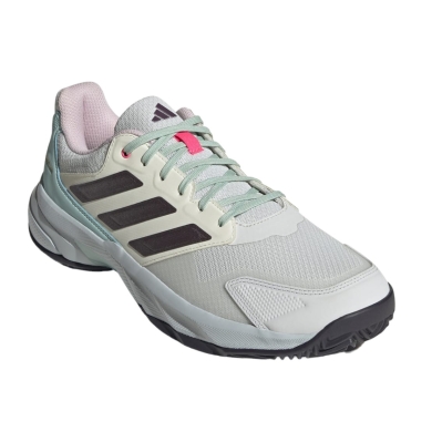 adidas CourtJam Control 3 Clay/Sand Court Tennis Shoes White/Multicolour Men's