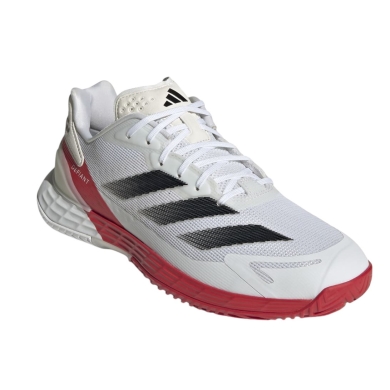 adidas Defiant Speed 2 Allcourt Tennis Shoes 2024 white/black/red Men's