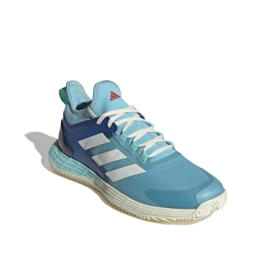 adidas Tennis Shoes adizero Ubersonic 4.1 Clay/Sand Court/Lightweight Aqua Blue/White Men's