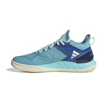 adidas Tennis Shoes adizero Ubersonic 4.1 Clay/Sand Court/Lightweight Aqua Blue/White Men's