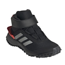 adidas Trail Running Shoes Fortatrail EL (Leisure, All Terrain, Velcro) black/silver/red Kids