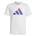 adidas Training T-shirt Train Icons Aeroready Logo white/blue Boys