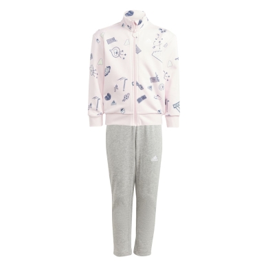 adidas Tracksuit Brand Love (Cotton) pink/grey Kids