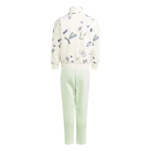 adidas Tracksuit Brand Love (Cotton) beige/green Kids