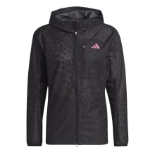 adidas Running Training Jacket Adizero WIND.RDY (slim fit, breathable, reflective details) black Men