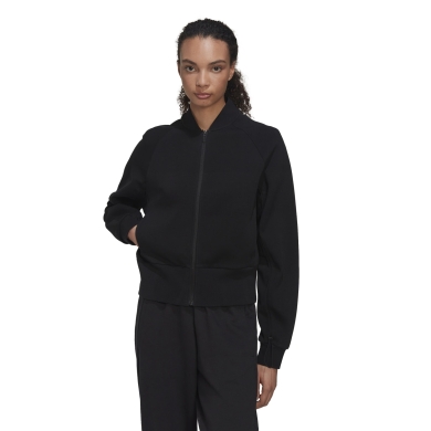 adidas Training Jacket Allover Print Track Top (Cotton Blend) Black Women