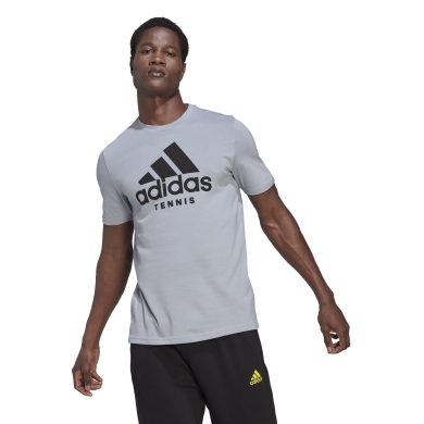 adidas Tennis T-shirt Performance Graphic Tee Aeroready grey Men