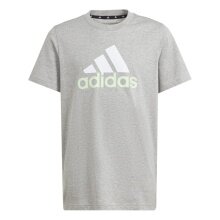 adidas Leisure T-Shirt Essentials Two-Color Big Logo (100% Cotton) grey/white Kids