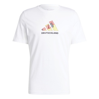 adidas Leisure T-shirt Team Germany (100% Cotton) white Men's