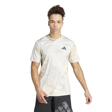 adidas Training T-shirt Train Essentials Seasonal Camo sand brown/grey Men's