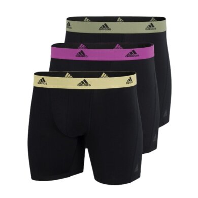 adidas underwear boxershorts briefs multicoloured black - 3 pieces