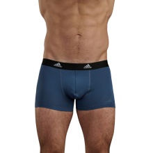 adidas underwear boxershorts trunk cotton navy/blue/black - 3 pieces