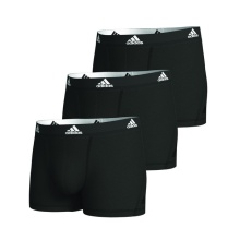 adidas Underwear Boxer Shorts Trunk Cotton black - 3 Pack