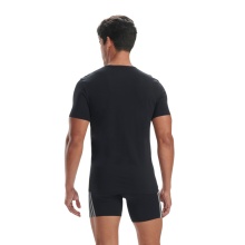 adidas underwear shirt V-neck (100% cotton) short-sleeved black men's - pack of 3