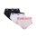 adidas Underwear Bikini Briefs (95% Cotton) pink/white/black Ladies - 3 Pieces