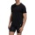 adidas underwear t-shirt (100% cotton) short-sleeved black men's - 3 pieces